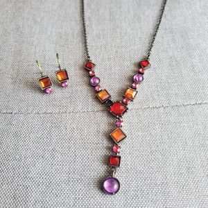 AVON Ombre 'Y' Necklace Gift Set Warm